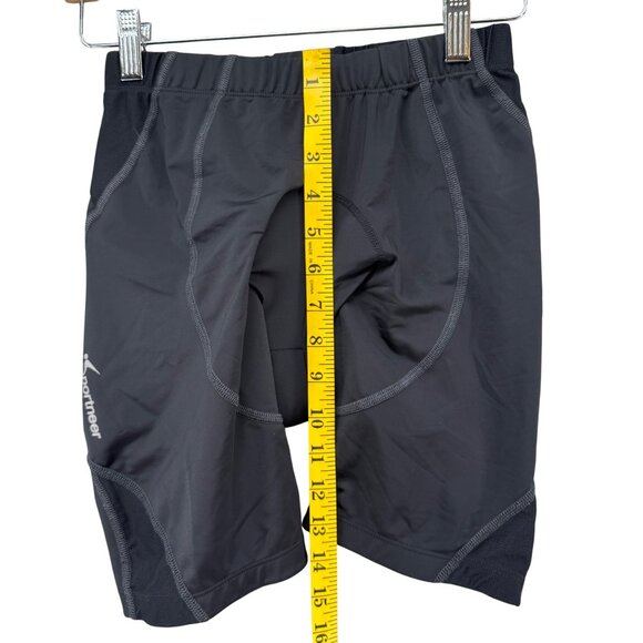 Sportneer Cycling Shorts Mens Black Padded Pull On 6" Size S - Picture 6 of 10